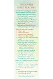 Discovery Bible Reading Bookmark